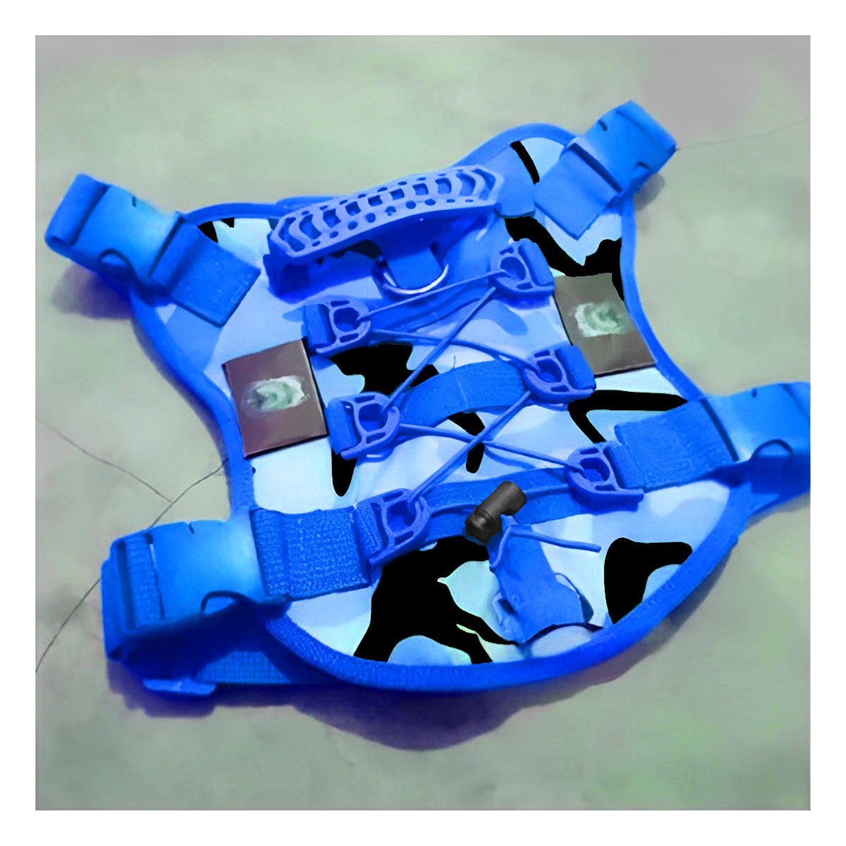 PACK4 EQUIPO PARA MASCOTA AZUL CON MATERIAL DURADERO Y AJUSTE COMODO Y+PAPEL REGALO - 5