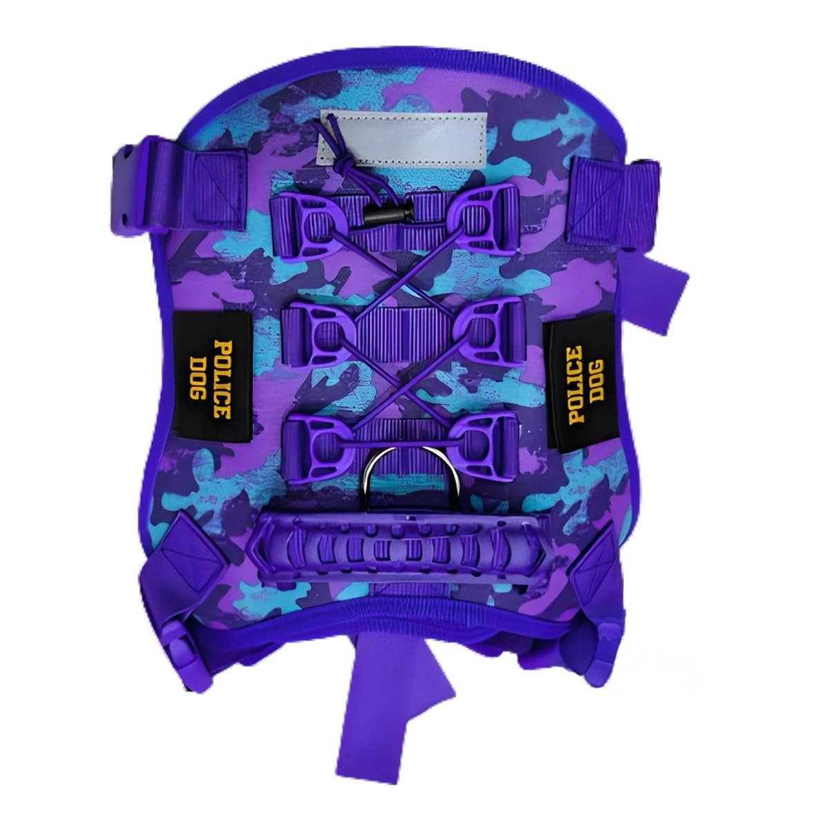 PACK2 PROTECTOR CHALECOS TACTICO PARA PERRO MORADO TALLA XL FACIL DE USAR Y+REGALO STICKER - 2