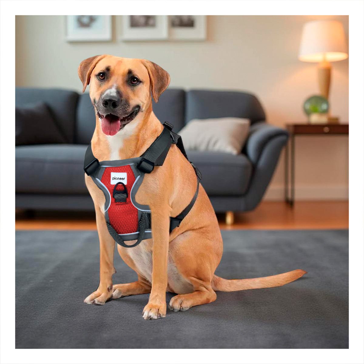 CHALECO PARA CACHORRO ROJO TALLA L SUAVE Y SEGURO Y+LIGAS REGALO - 1