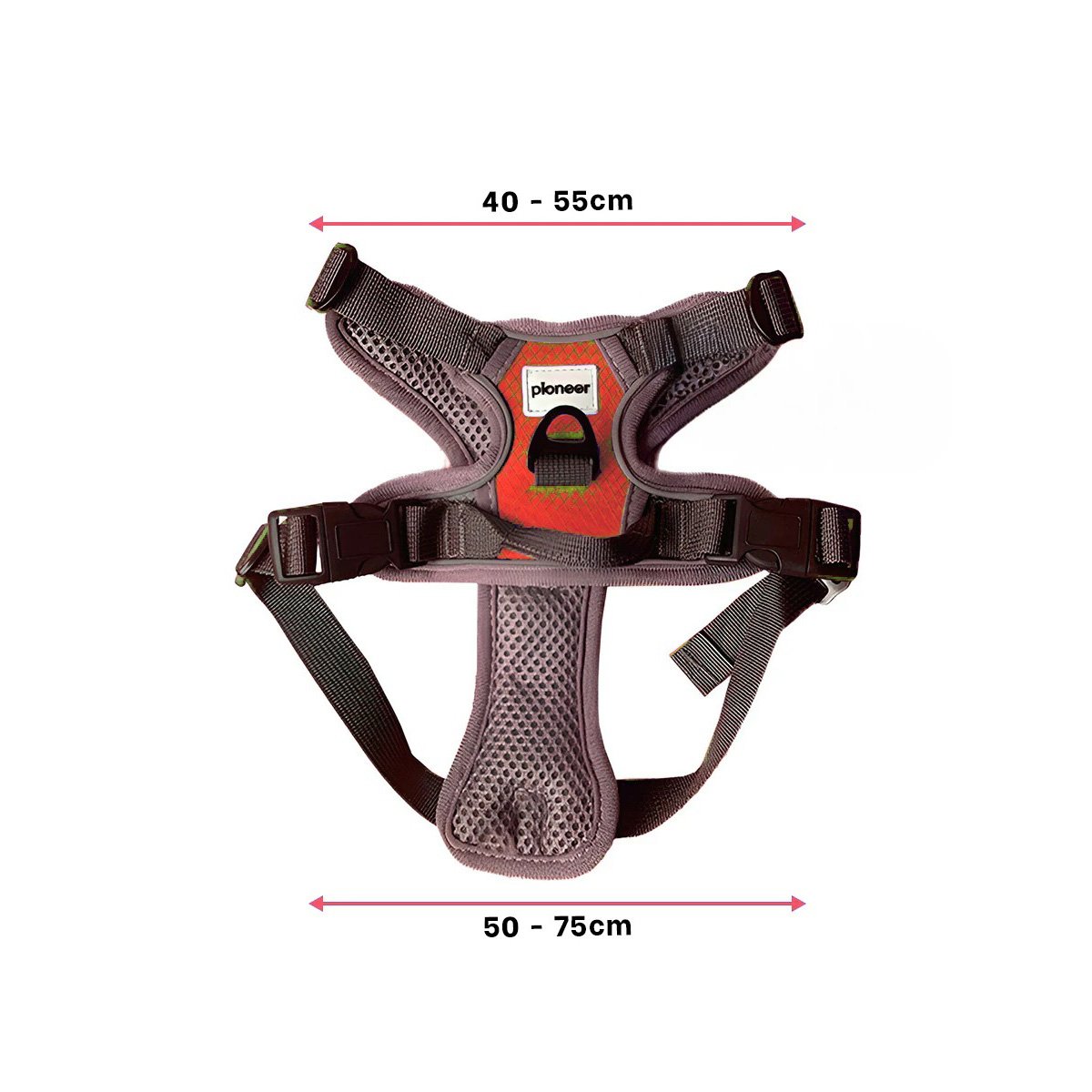 PACK4 CHALECO REFLECTANTE PARA PERRO ROJO TALLA M MEJOR SEGURIDAD EN CAMINATAS NOCTURNAS - 4