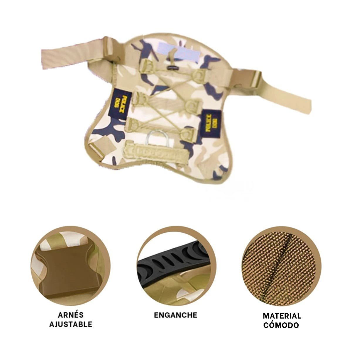 CHALECO OUTDOOR PARA PERRO VERDE CLARO TALLA XL RESISTENTE Y SEGURO PARA CAMINATAS - 3
