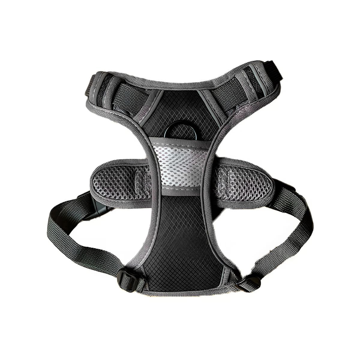 PACK6 SISTEMA DE PASEO PARA PERRO CON PECHERA NEGRA COMODA Y RESISTENTE Y+REGALO STICKER - 2