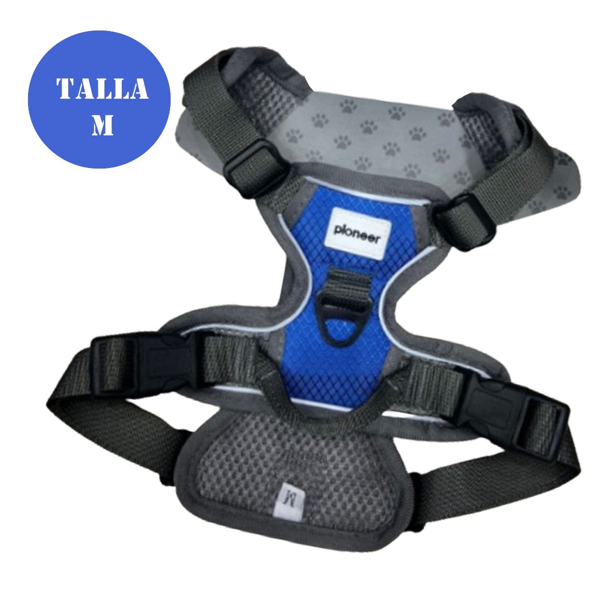 PECHERA ANTITIRONES PARA PERRO AZUL TALLA M COMODA Y AJUSTABLE - 3