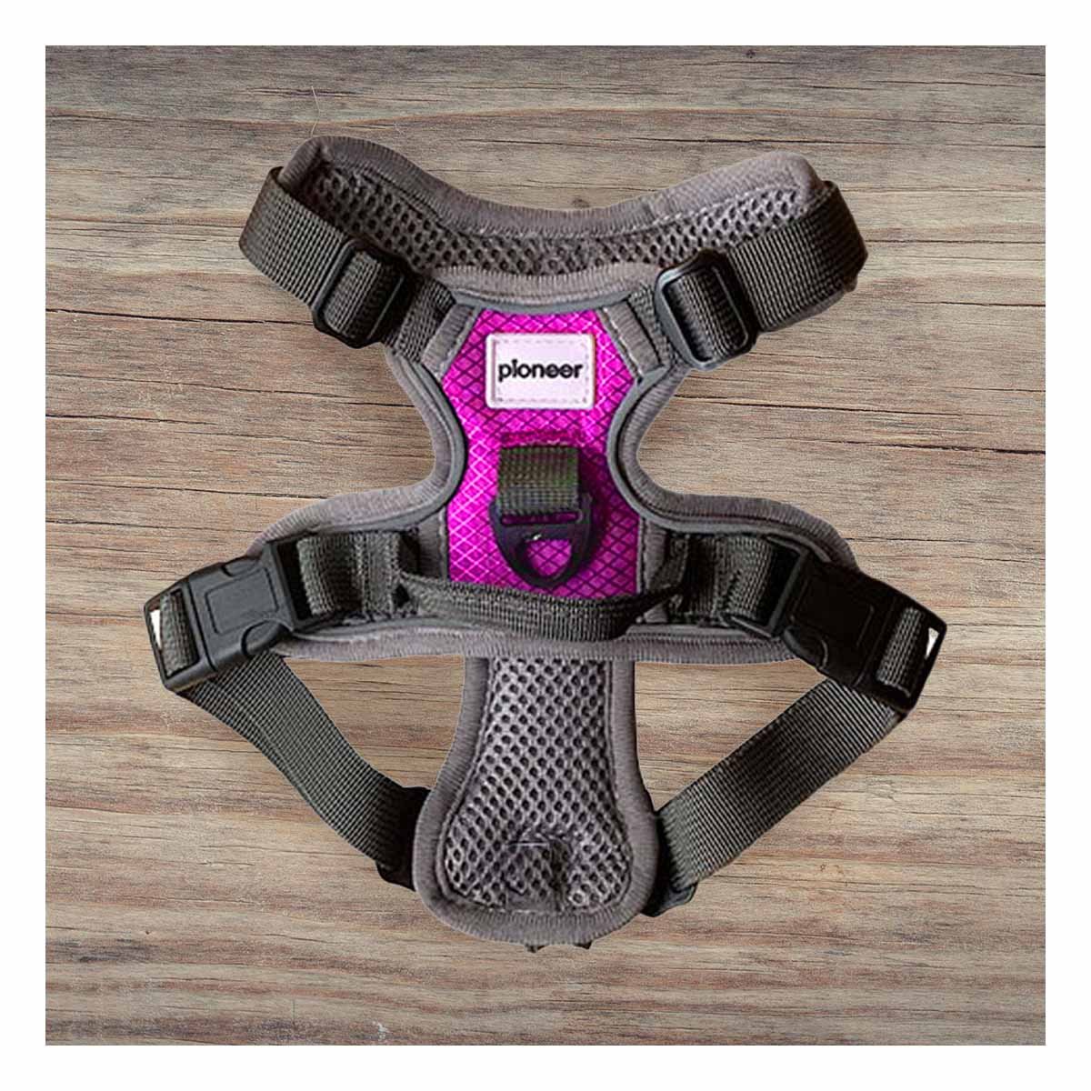 PACK4 SISTEMA DE PASEO PARA PERRO FUCSIA TALLA S RESISTENTE Y LIGERO Y+REGALO STICKER - 3