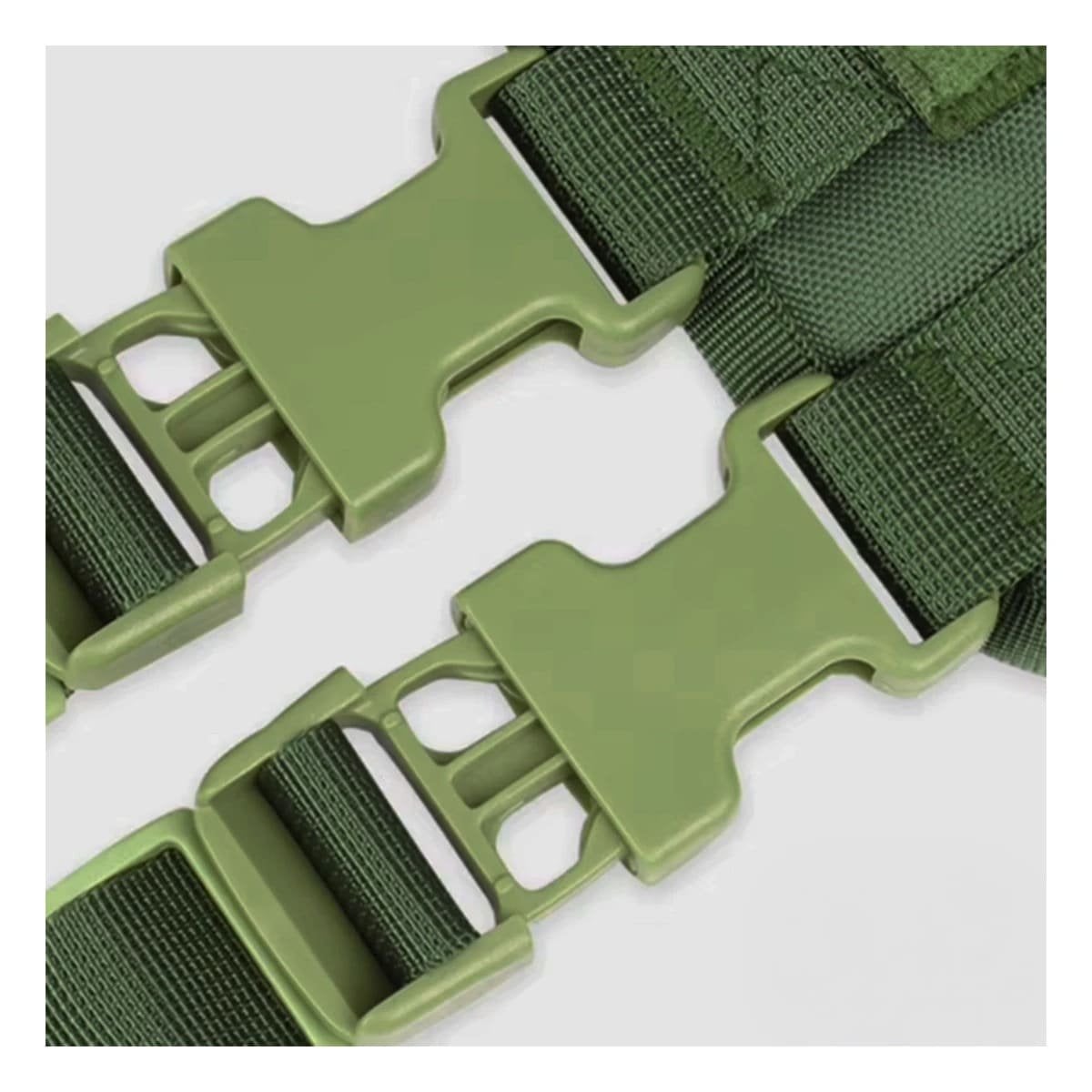 PACK6 PECHERA PARA PERRO VERDE OSCURO CHALECO TACTICO RESISTENTE Y COMODO - 2