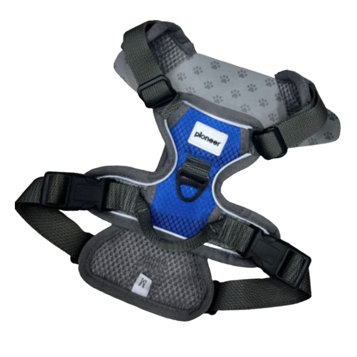 CHALECO PARA PERRO AZUL TALLA XL COMODO Y SEGURO PARA PASEAR Y+REGALO STICKER - 3