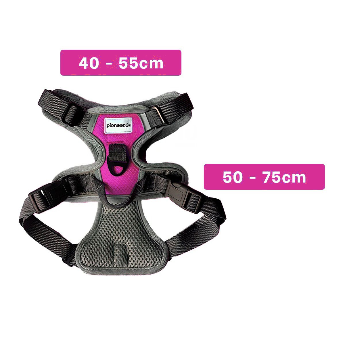 PACK6 PECHERA COMODA FUCSIA PARA PERRO CON MATERIAL SUAVE Y FACIL DE AJUSTAR Y+PAPEL REGALO - 4