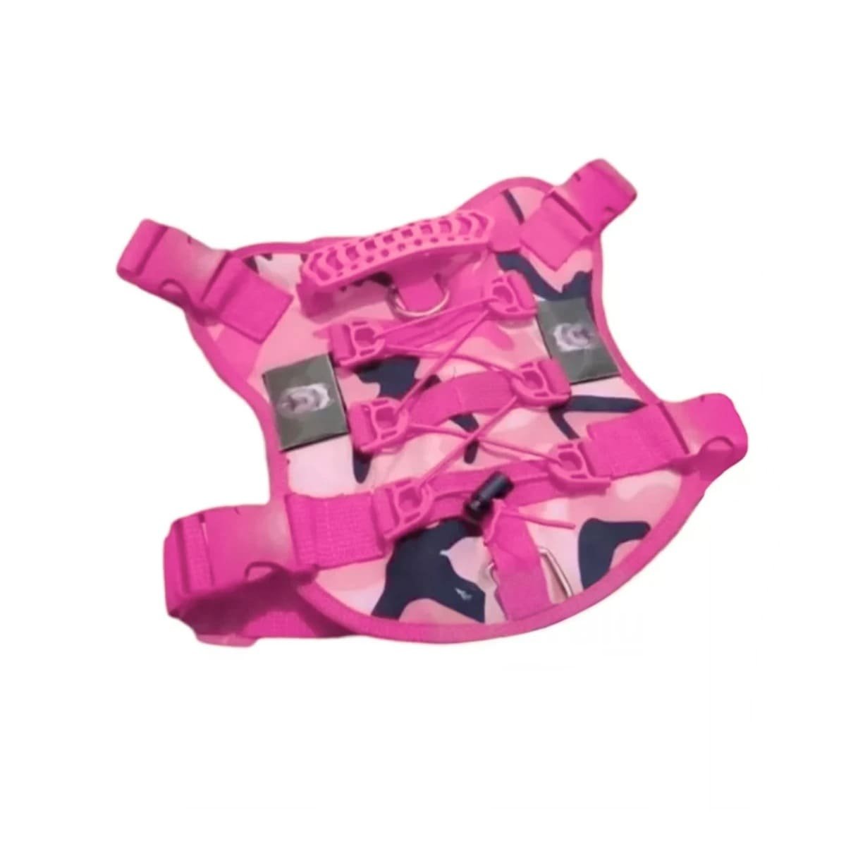 PACK4 EQUIPO PARA PERRO ROSADO TACTICO TALLA XL COMODO PARA PASEO Y+PAPEL REGALO - 3
