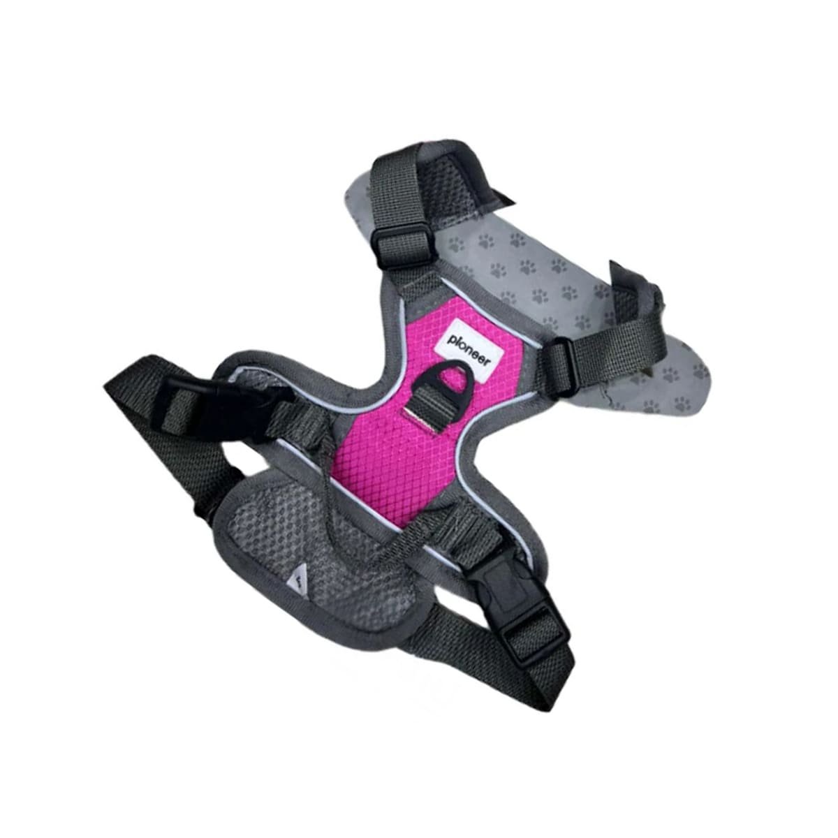 PACK4 CORREA PARA PERRO FUCSIA TALLA L COMODA PARA USO DIARIO Y+PAPEL REGALO - 3
