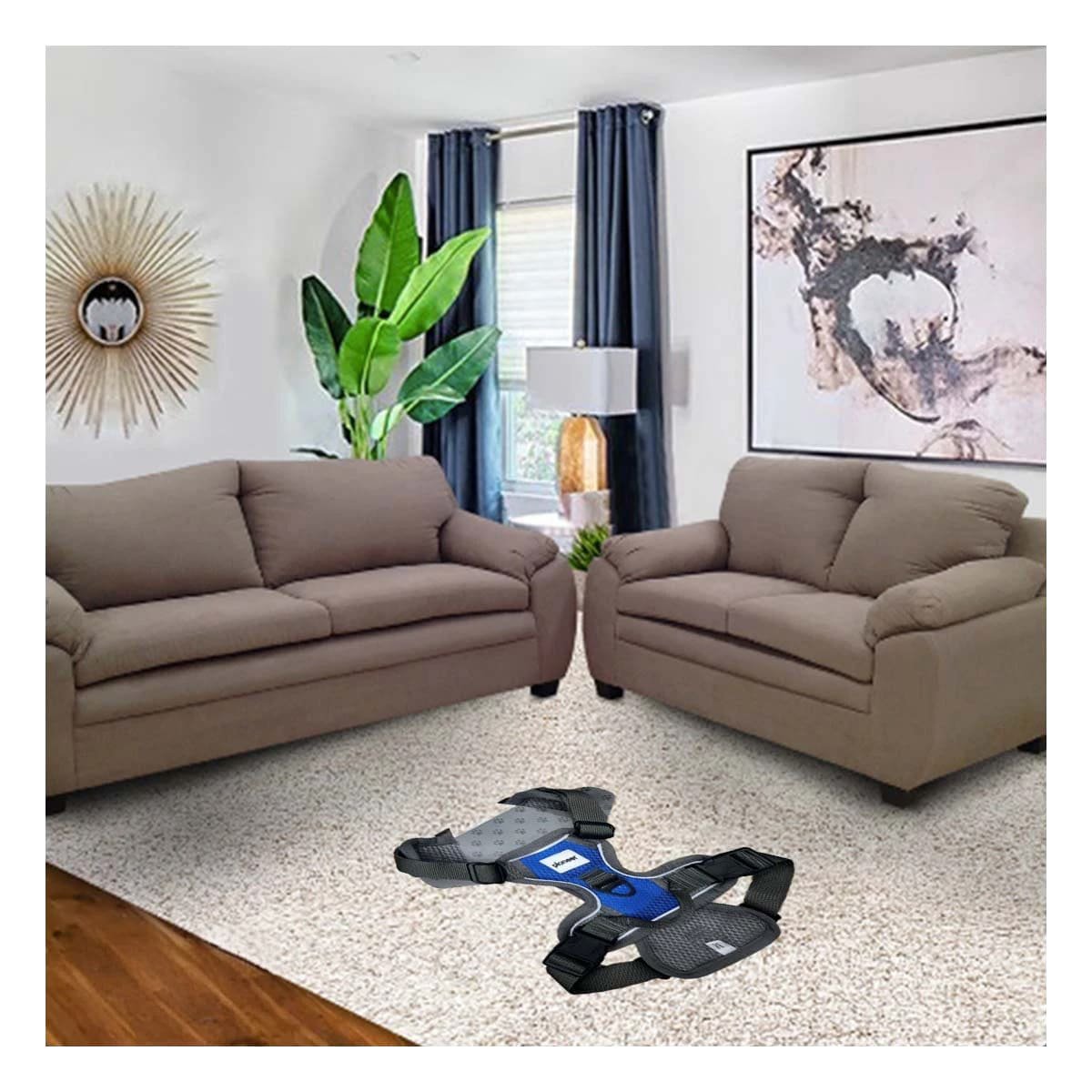 PACK6 PECHERA COMODA PARA PERRO AZUL TALLA L USO DIARIO SEGURO - 2