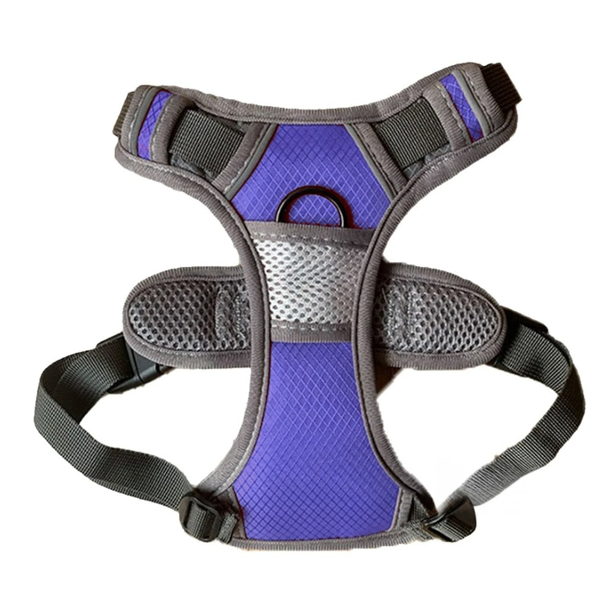 PACK6 PECHERA AJUSTABLE PARA PERRO MORADO TALLA L MATERIAL SUAVE Y+REGALO STICKER - 2