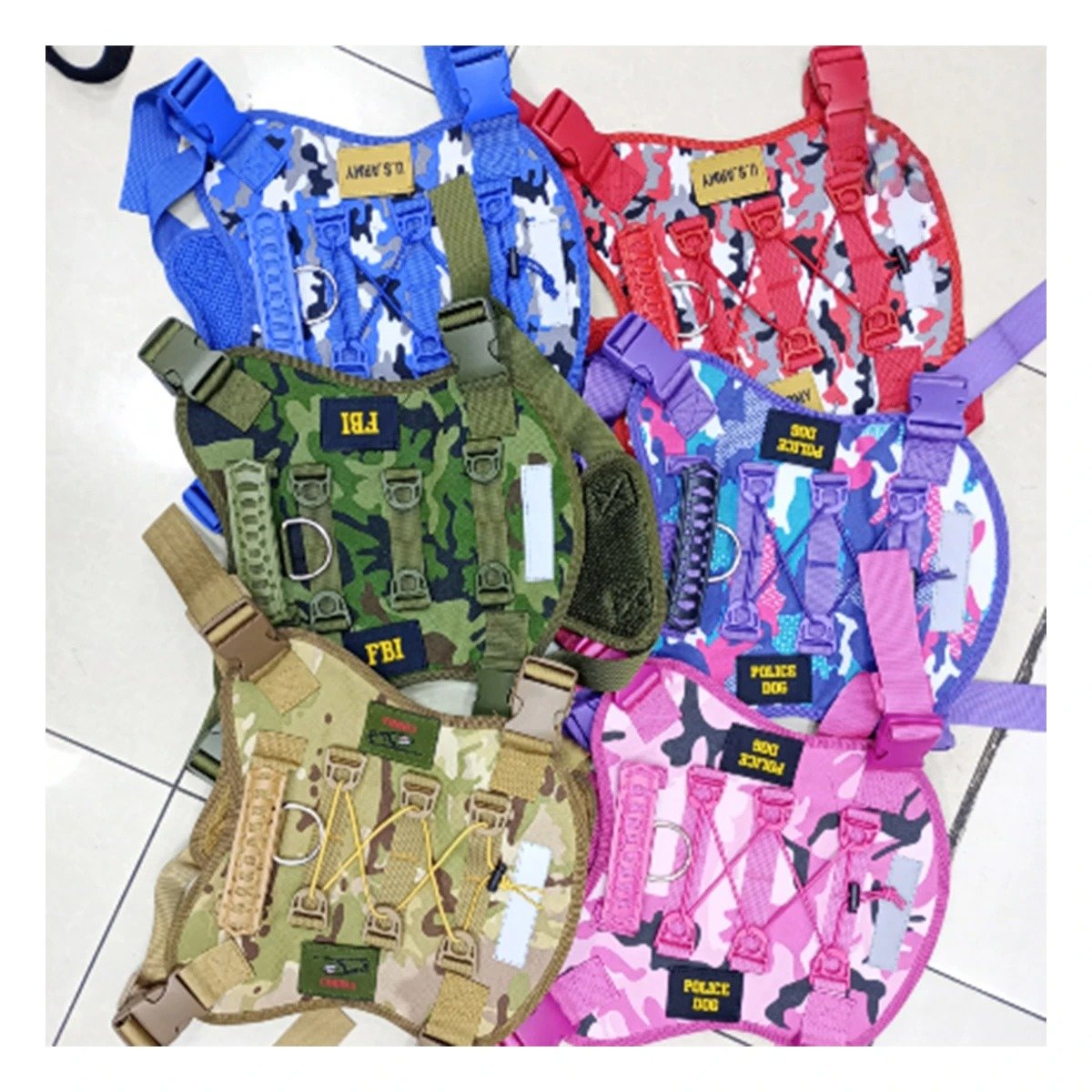 PACK6 ARNES PARA PERRO ROSADO TALLA L CON CORREAS RESISTENTES Y ESTILO MODERNO Y+PAPEL REGALO - 5