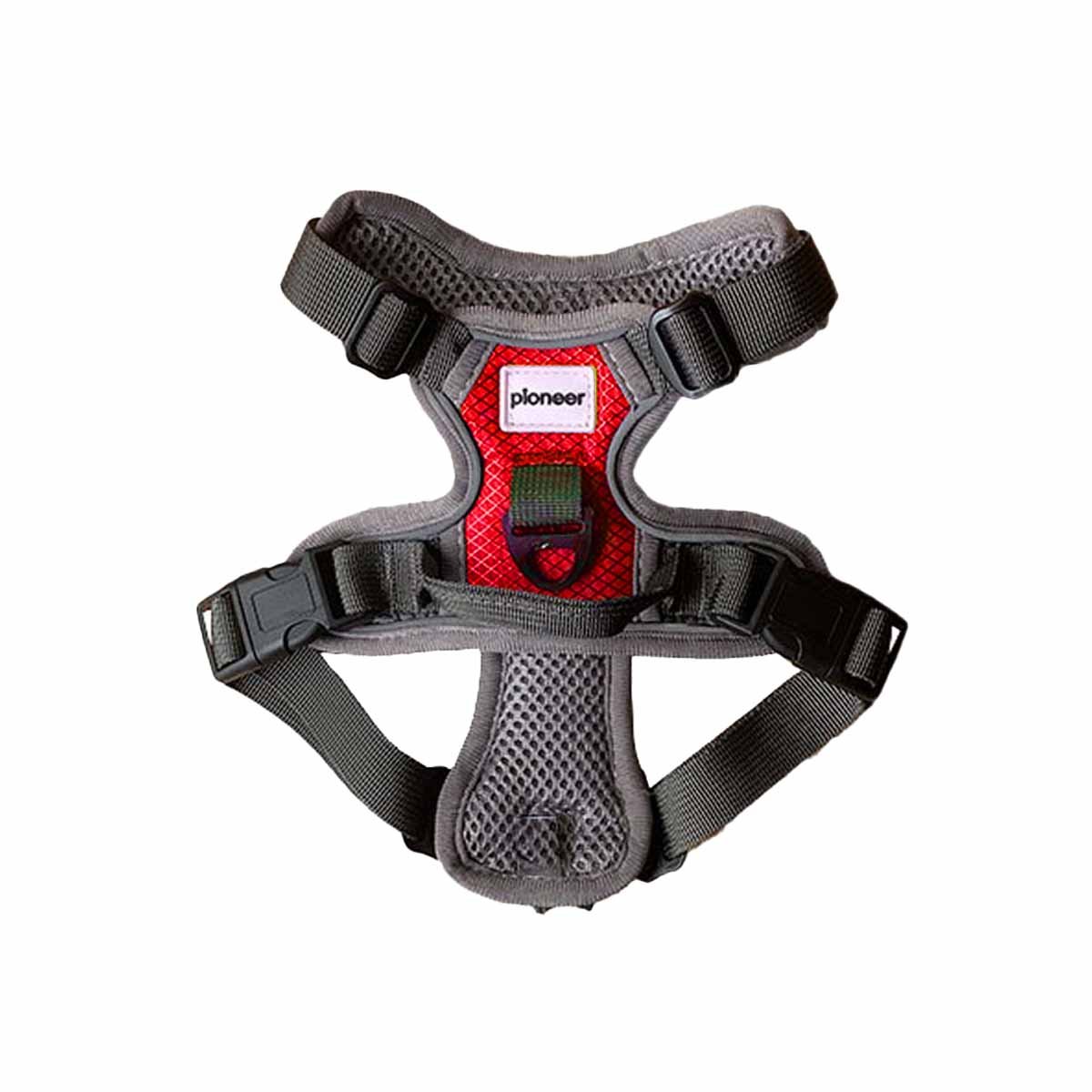 PACK2 SOLUCION DE PASEO PARA PERRO ROJO TALLA S AJUSTABLE Y+REGALO STICKER - 2