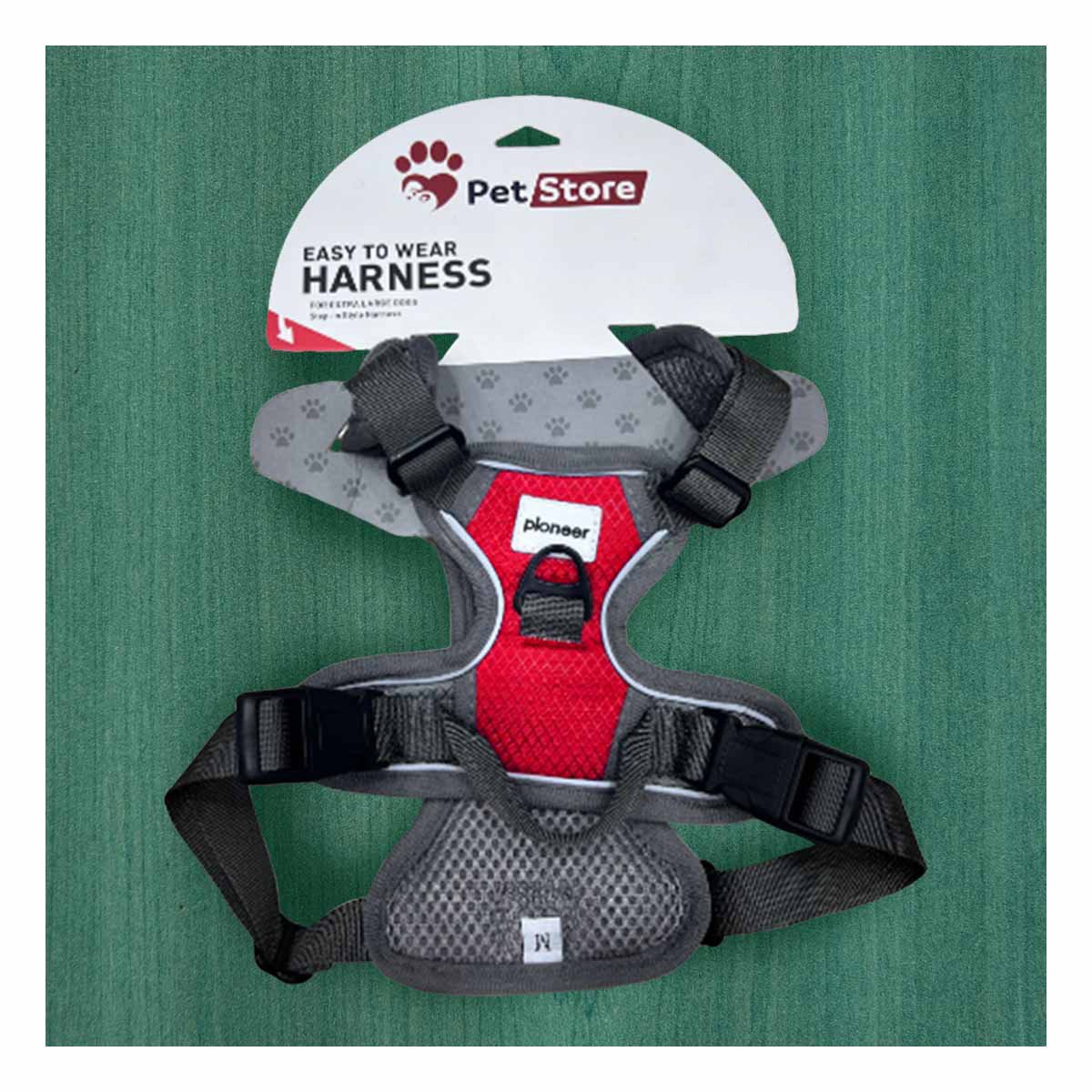 PACK2 SOLUCION DE PASEO PARA PERRO ROJO TALLA S AJUSTABLE Y+REGALO STICKER - 5