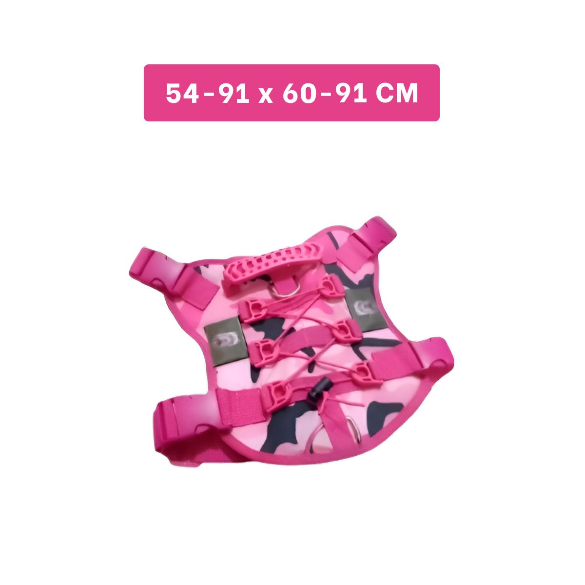 PACK4 PECHERA PARA PERRO ROSADO TALLA L CON TELA RESISTENTE Y AJUSTE SEGURO Y+REGALO STICKER - 4