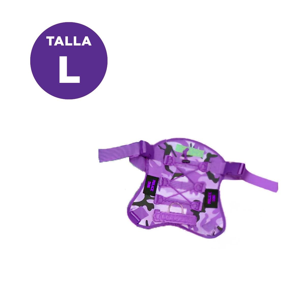 CINTURON PARA PERRO GRANDE MORADO TALLA L PARA PASEOS DIARIOS Y+POST IT - 4