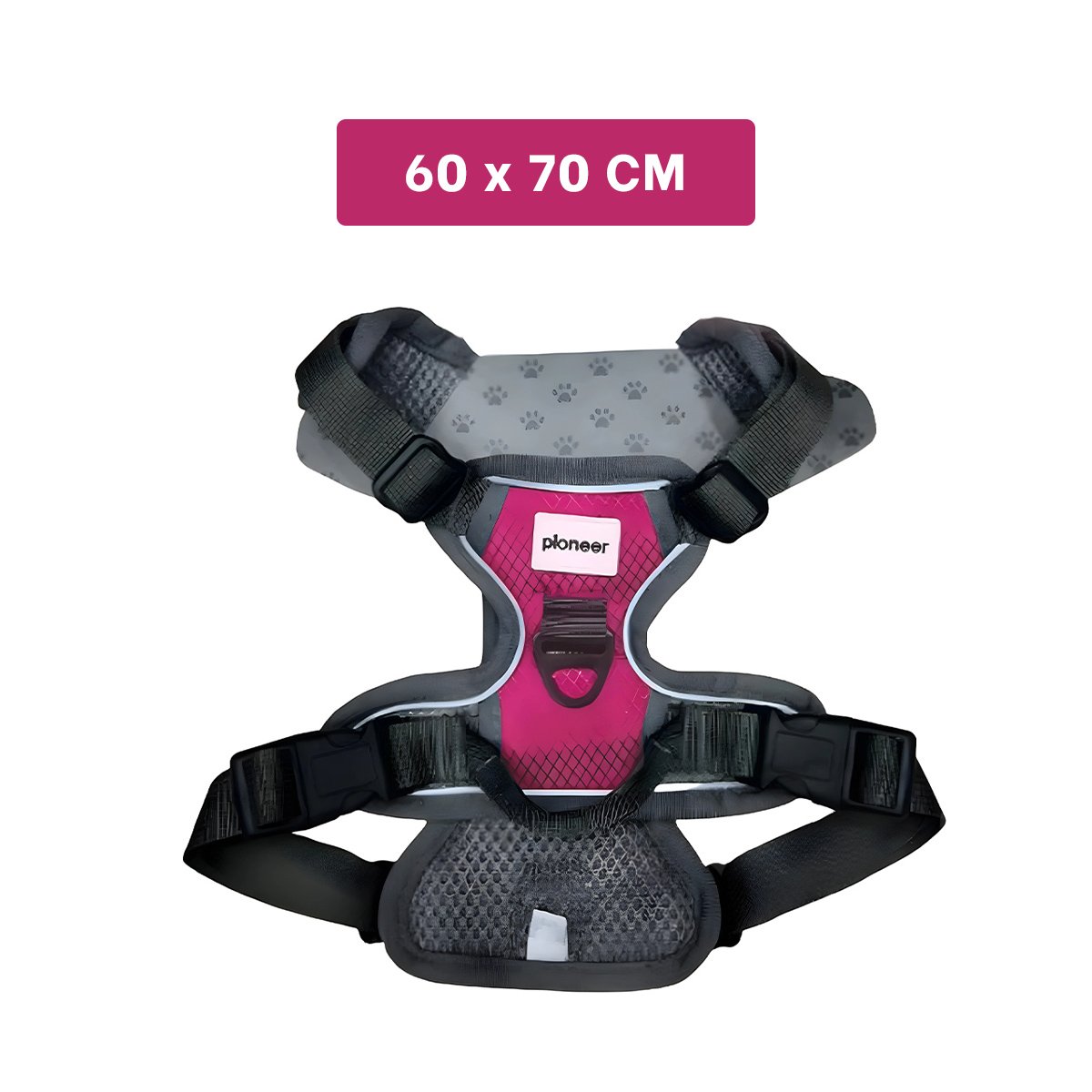 PACK6 CHALECO PARA PERRO FUCSIA CON MATERIAL RESISTENTE Y AJUSTE PERFECTO Y+REGALO STICKER - 4