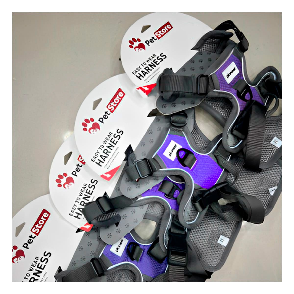 CHALECO PARA PERRO MORADO TALLA XL FACIL DE COLOCAR Y AJUSTABLE Y+REGALO STICKER - 2