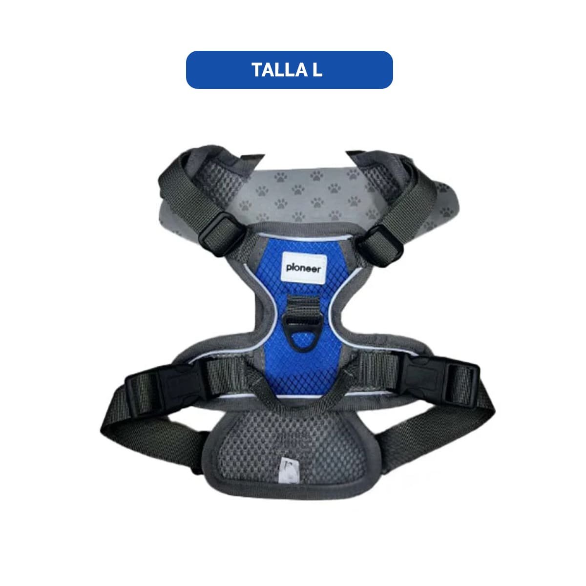 PACK2 ARNES AJUSTABLE PARA PERRO AZUL TALLA L CON SUJECION SEGURA Y+PAPEL REGALO - 4