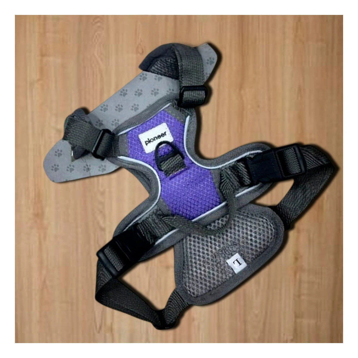 PACK6 ARNES CONFORTABLE PARA PERRO MORADO TALLA L FACIL DE USAR Y+PAPEL REGALO - 2