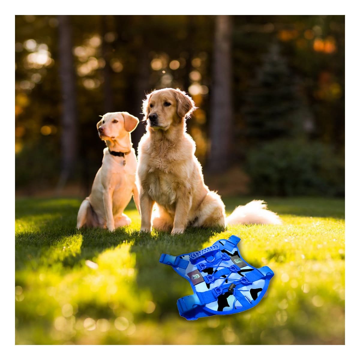 PACK4 ARNES PARA PERRO GRANDE AZUL TACTICO TALLA XL SEGURO Y FACIL DE USAR EN EXTERIOR - 5