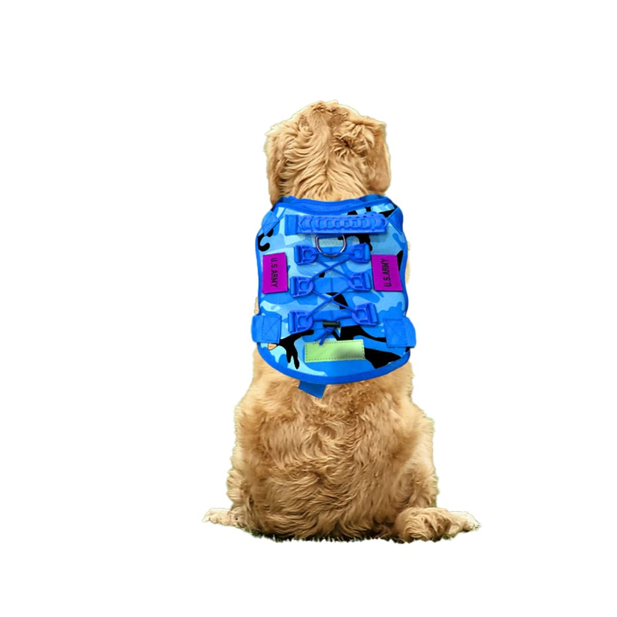 PACK6 ARNES PARA PERRO MEDIANO AZUL TACTICO TALLA XL COMODO Y FACIL DE AJUSTAR Y+REGALO STICKER - 2