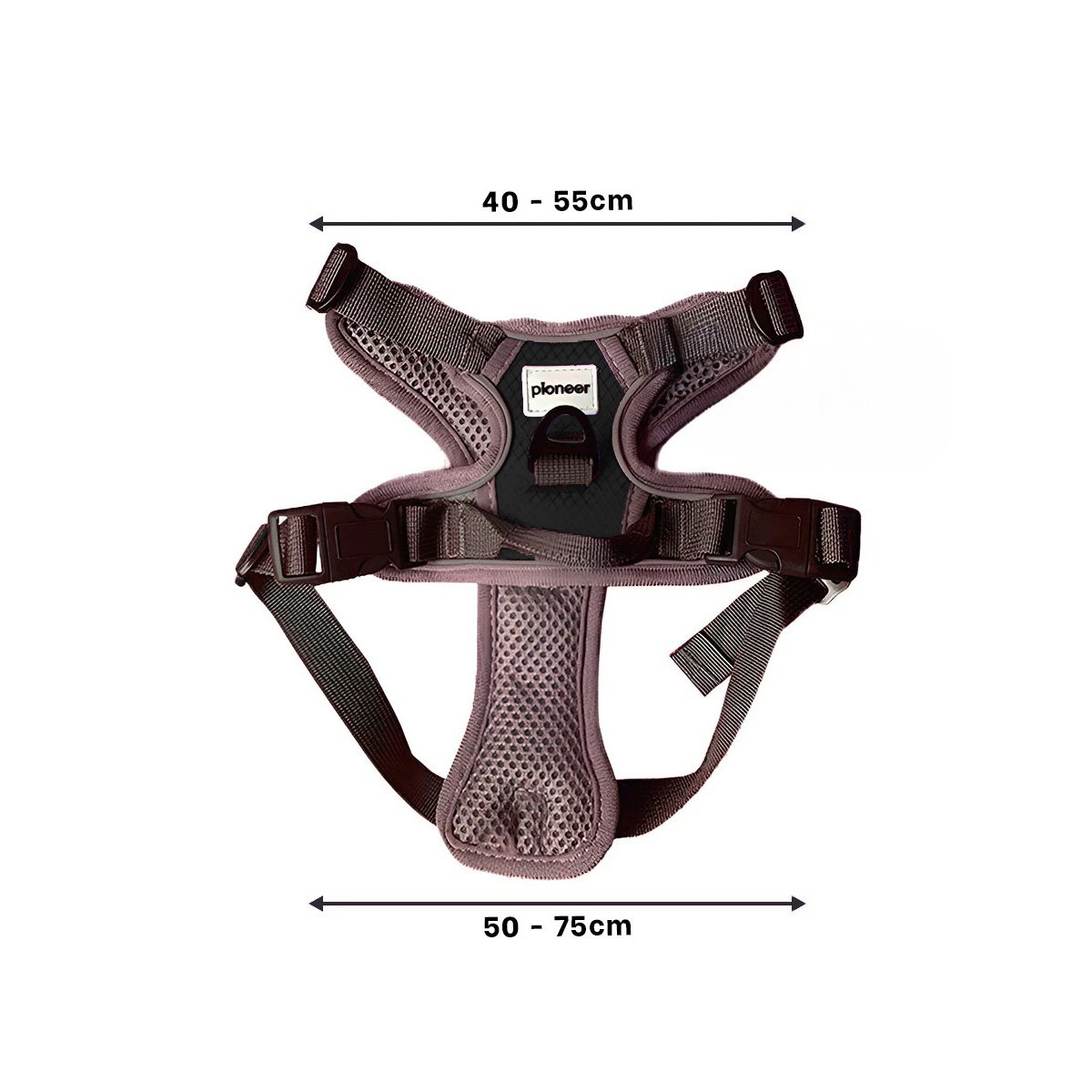 PACK4 ACCESORIO PARA PERRO NEGRO TALLA M CON ERGONOMIA Y CONFORT DIARIO - 4