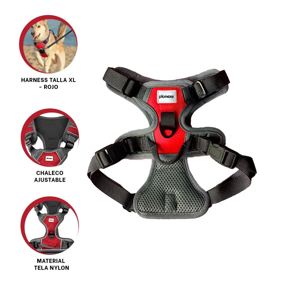 CHALECO REFLECTANTE PARA PERRO CON AJUSTE RAPIDO Y USO SEGURO EN EXTERIORES - 3