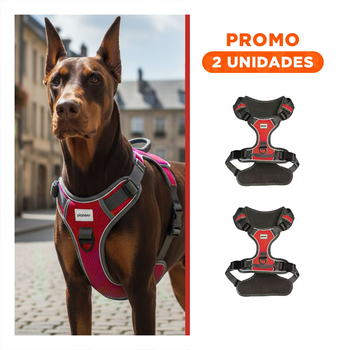 PACK2 ARNES PARA PERRO CON DISEÑO AJUSTABLE Y MATERIAL CONFORTABLE PARA MASCOTAS - 1