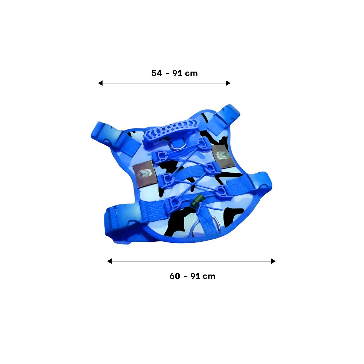 PACK2 CORREA PARA PERRO AZUL CON COMODIDAD Y AJUSTE RESISTENTE - 4
