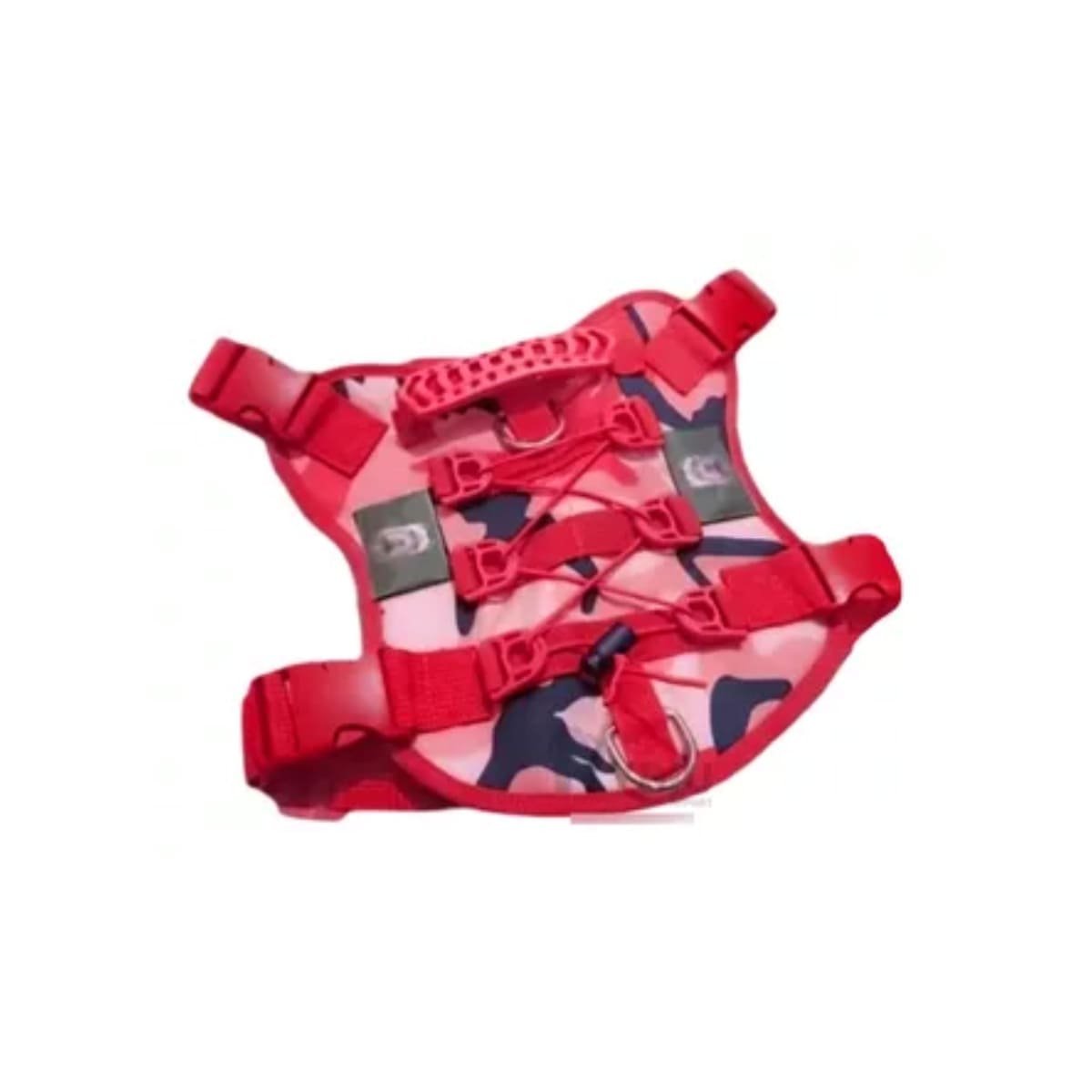 PACK2 CHALECO PARA PERRO TACTICA ROJO SEGURO Y COMODO PARA CAMINATAS URBANAS Y+REGALO STICKER - 2