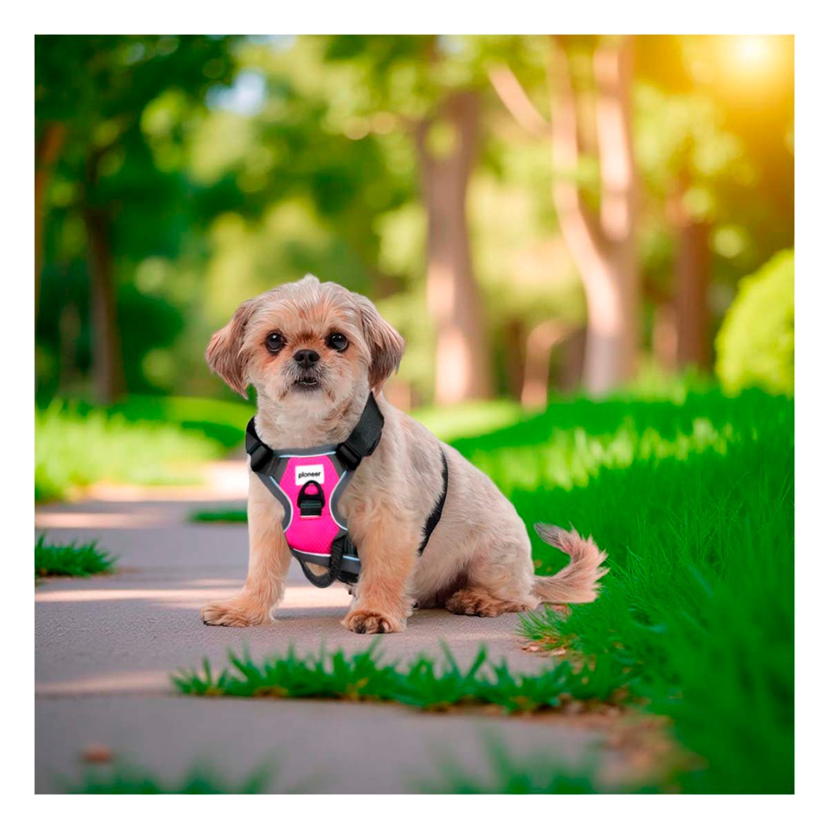 PACK4 CHALECO MODERNO FUCSIA PARA PERRO CON MATERIAL SUAVE Y RESISTENTE - 2