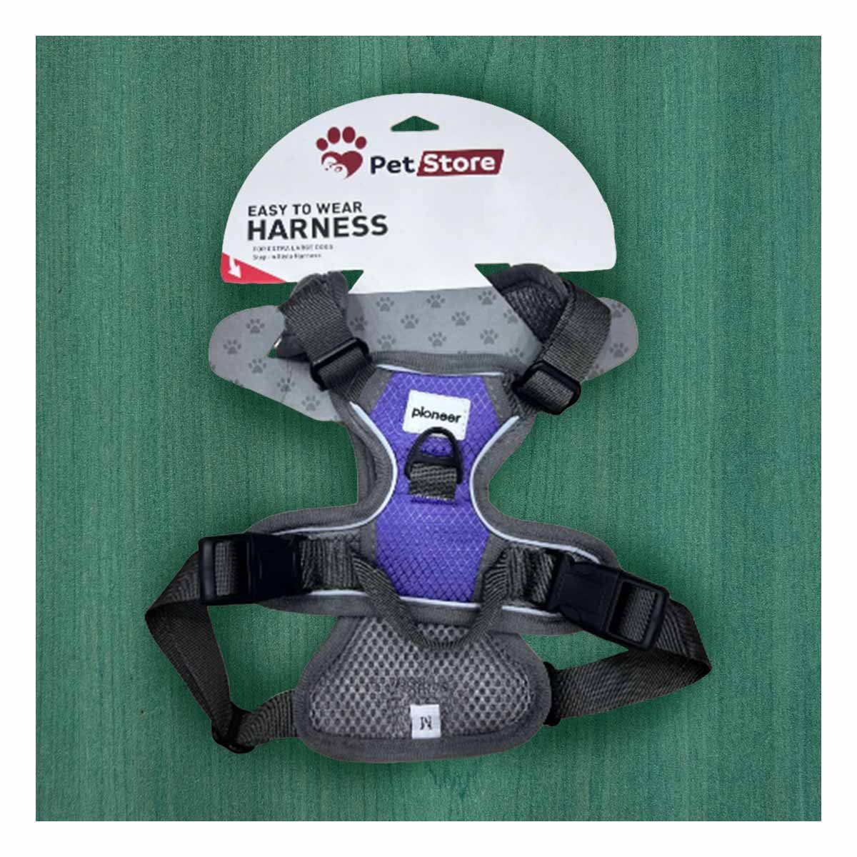 PACK2 CORREA CORPORAL PARA PERRO MORADO TALLA S AJUSTABLE - 3