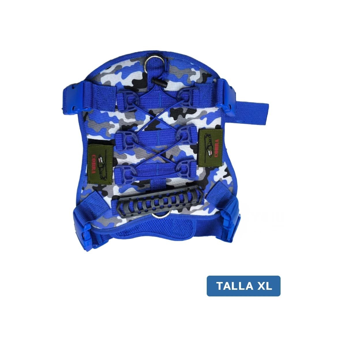 CHALECO PARA CACHORRO AZUL TACTICO TALLA XL AJUSTABLE Y FACIL DE COLOCAR Y+REGALO STICKER - 4