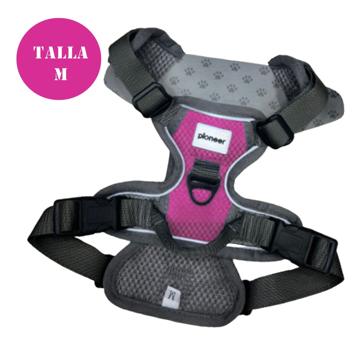PECHERA MODERNA FUCSIA PARA PERRO CON AJUSTE PERFECTO Y MATERIAL DURADERO Y+PAPEL REGALO - 4