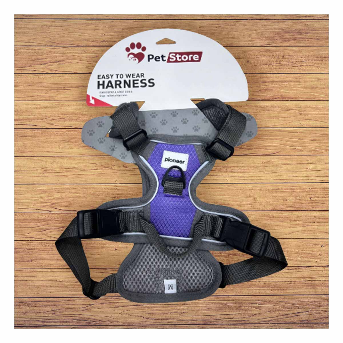 PACK2 CORREA INTEGRAL PARA PERRO MORADO TALLA S RESISTENTE Y+REGALO STICKER - 3