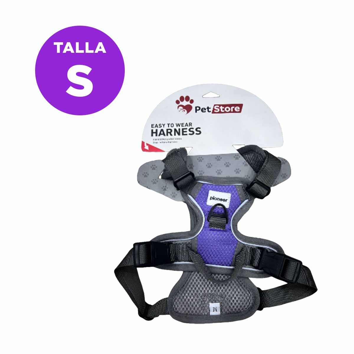 PACK2 CORREA INTEGRAL PARA PERRO MORADO TALLA S RESISTENTE Y+REGALO STICKER - 4