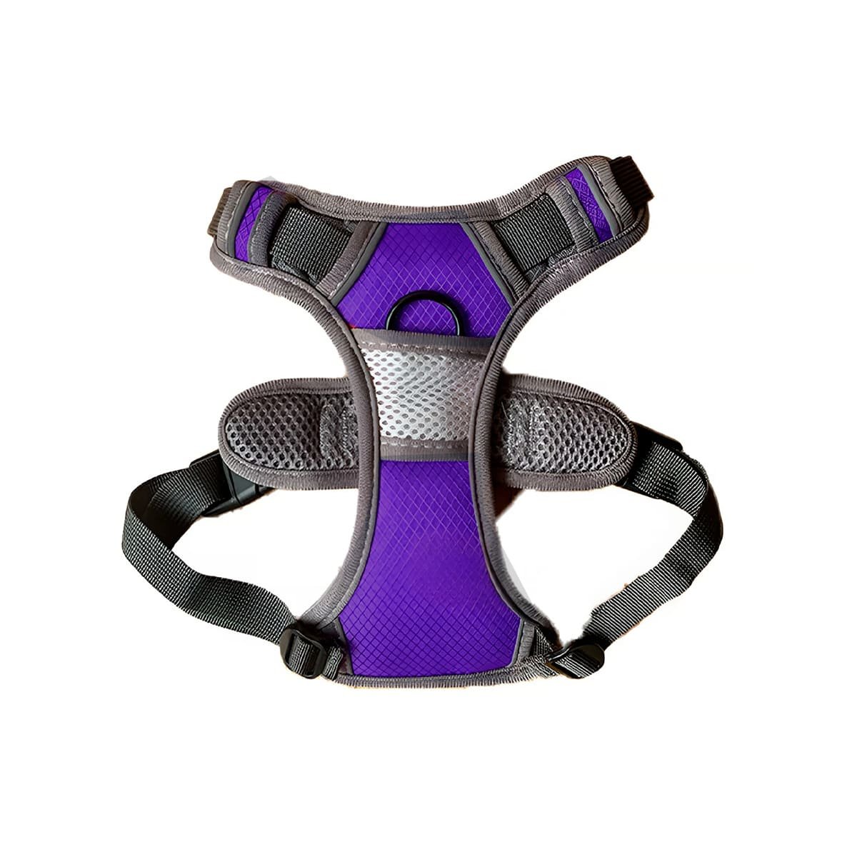 CHALECO PARA PERRO MORADO TALLA XL MODERNO PARA PASEO Y+LIGAS REGALO - 3