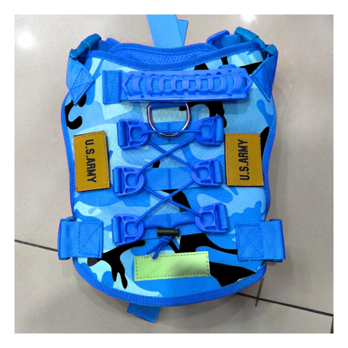PACK6 CHALECO AJUSTABLE PARA PERRO AZUL CON SUJECION ERGONOMICA Y LIGERO Y+REGALO STICKER - 5