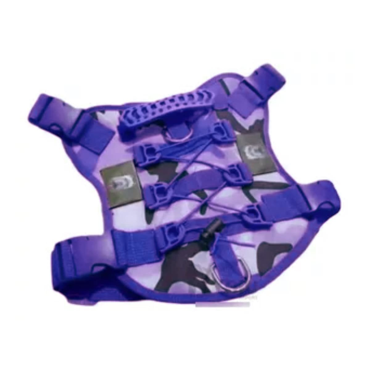 PACK6 REFUERZO CHALECOS TACTICO PARA PERRO MORADO TALLA XL PARA PASEOS LARGOS Y+REGALO STICKER - 2
