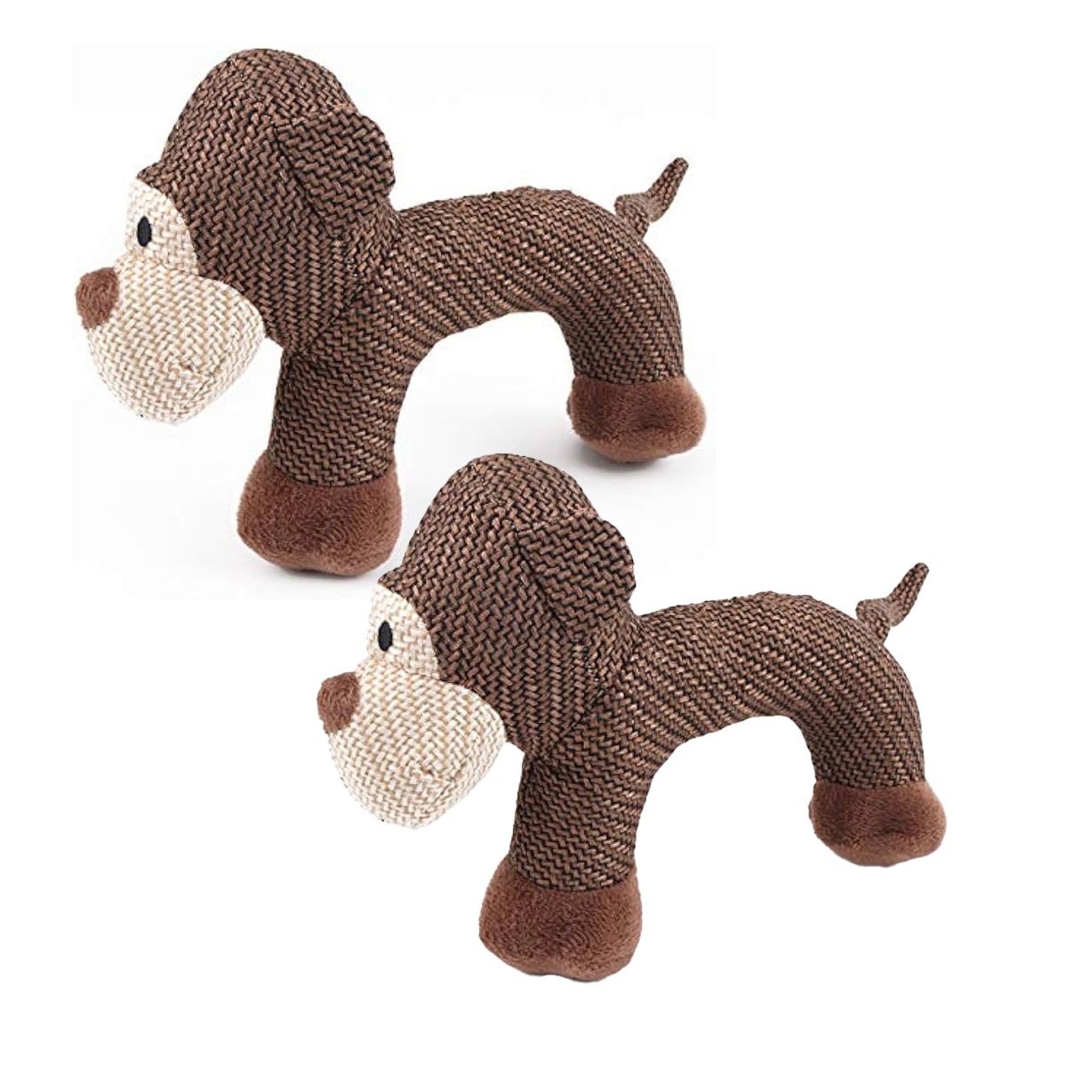 PACK6 MONO DE PELUCHE CON SONIDO MARRON SUAVE PARA HOGAR Y+REGALO STICKER - 2