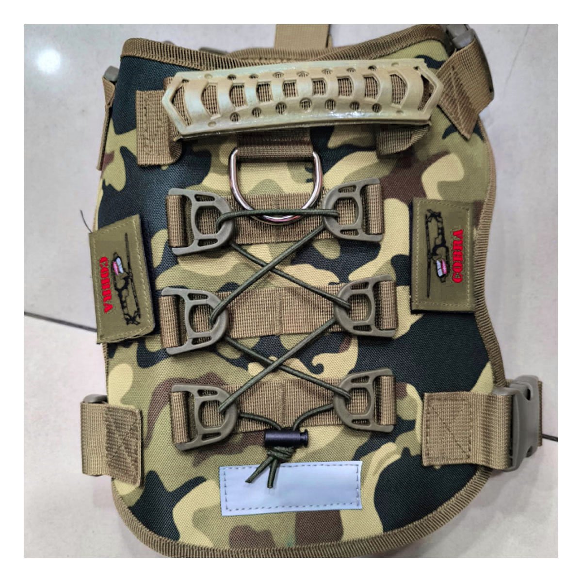 EQUIPO COMODO PARA PERRO VERDE CLARO TALLA L CHALECO TACTICO AJUSTABLE Y+REGALO STICKER - 5