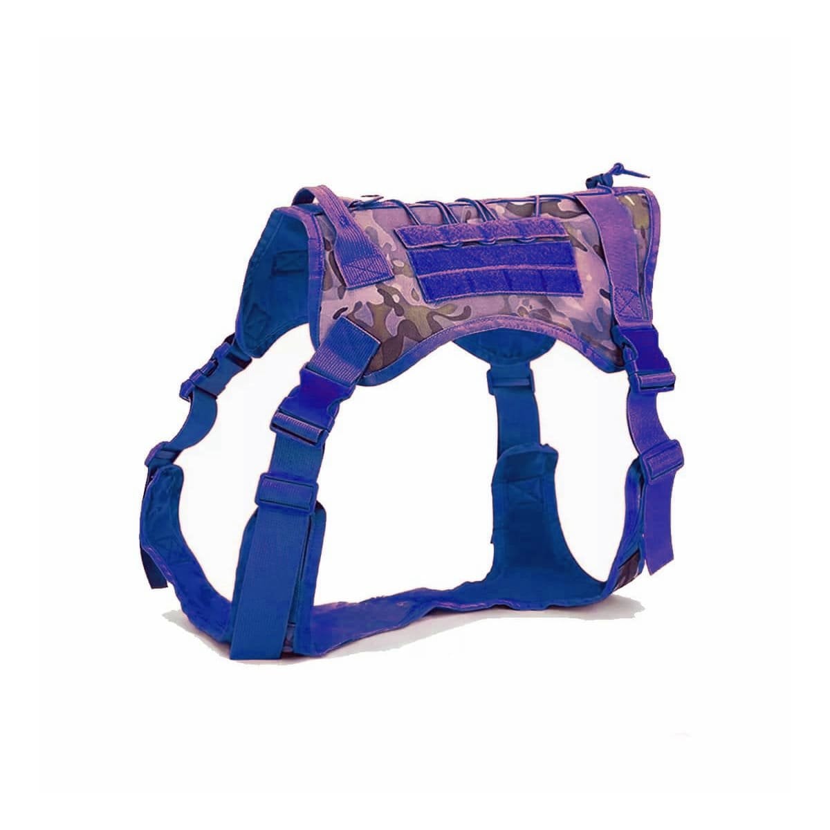 PACK2 PROTECTOR PECHERA TACTICO PARA PERRO MORADO COMODO Y FACIL DE LIMPIAR Y+REGALO STICKER - 2