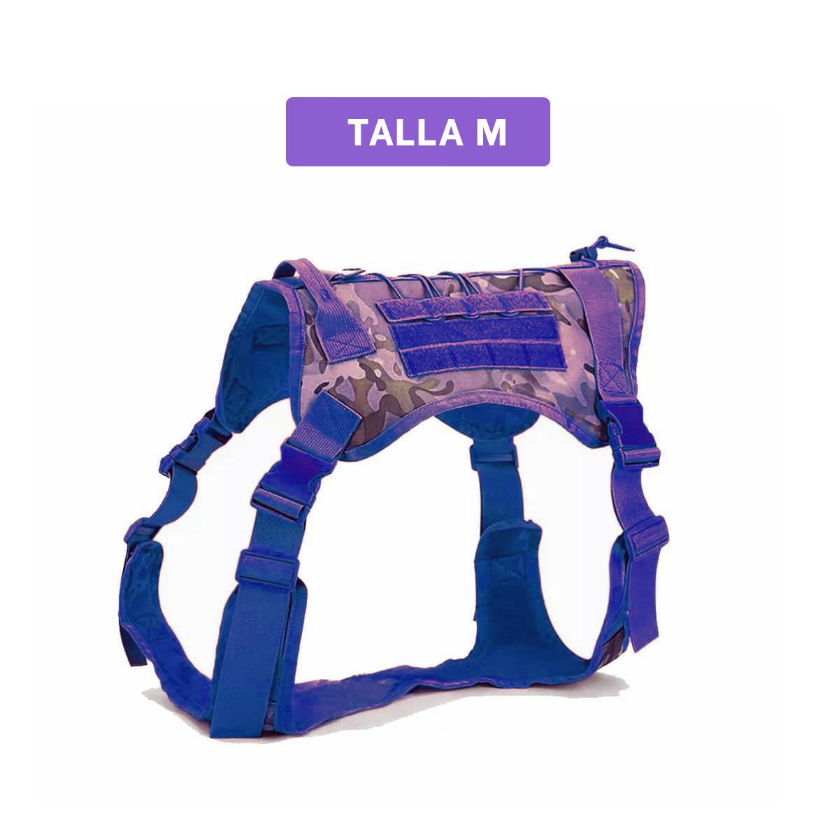 PACK2 DURADERO PECHERA TACTICO PARA PERRO MORADO CON MATERIAL RESISTENTE Y+PAPEL REGALO - 4