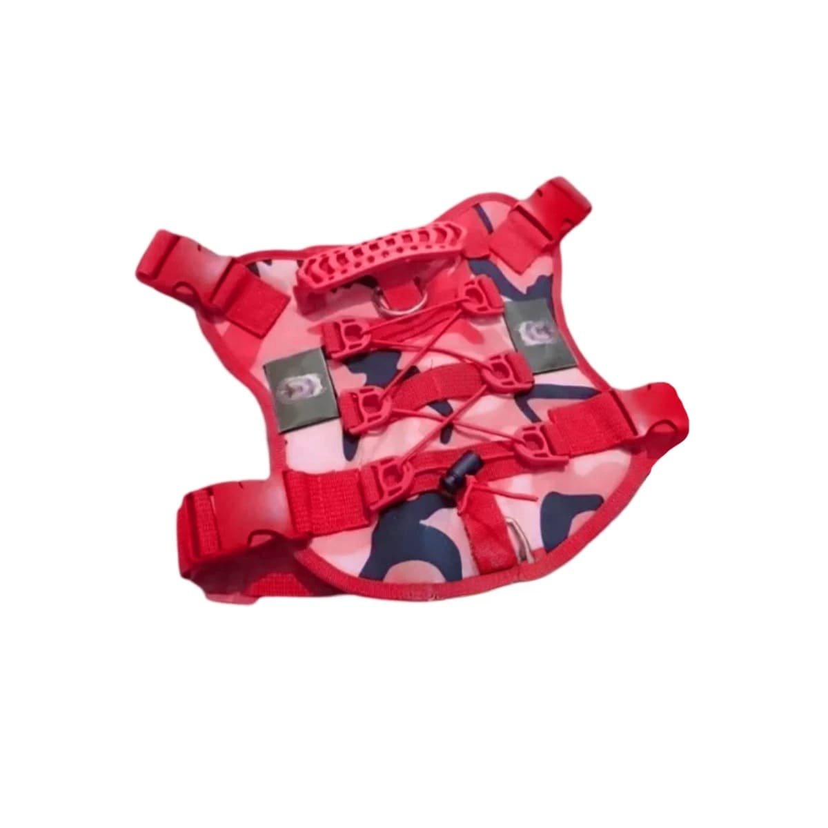 PACK4 CONFORT CHALECO TACTICO PARA PERRO ROJO AJUSTABLE Y SEGURO PARA PASEOS Y+PAPEL REGALO - 3