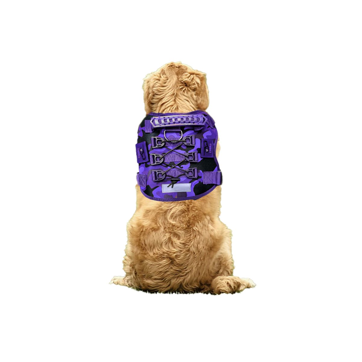 RESISTENTE PECHERA TACTICO PARA PERRO MORADO CON MATERIAL DE ALTA CALIDAD Y+REGALO STICKER - 3