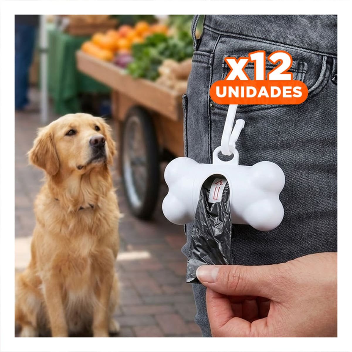 PACK12 CONTENEDOR BLANCO TIPO HUESO PARA TRANSPORTE DE BOLSAS ORDENADO - 1
