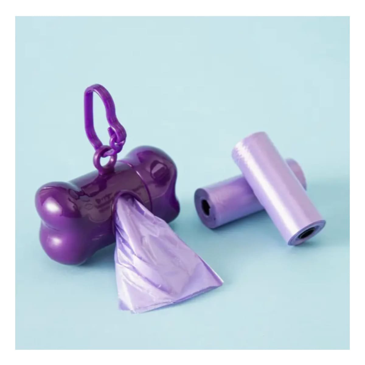PACK6 ACCESORIO HIGIENICO MORADO PARA MASCOTAS USO DIARIO PRACTICO Y+REGALO STICKER - 5