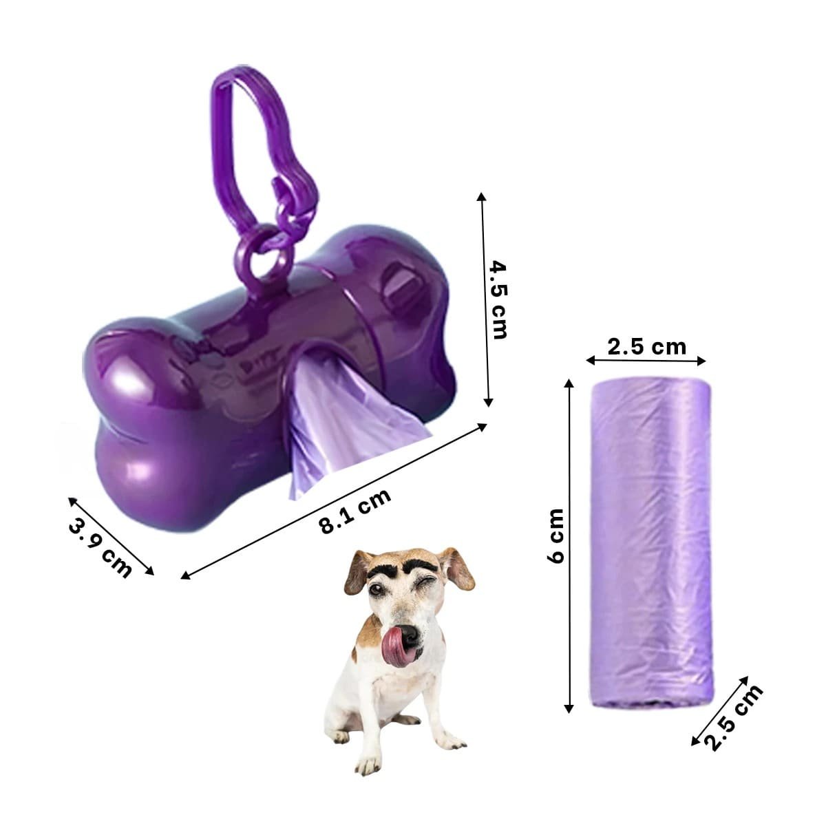 PACK12 DISPENSADOR MORADO CON CLIP INTEGRADO PARA PASEOS AL AIRE LIBRE Y+PAPEL REGALO - 4