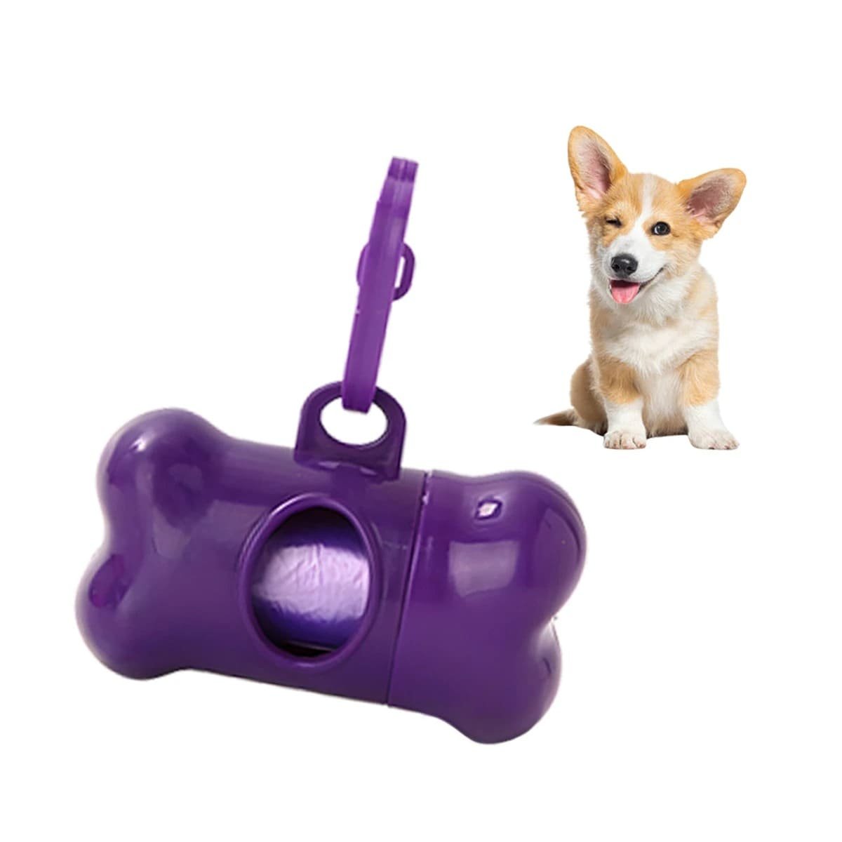 PACK12 PORTA BOLSAS CANINO MORADO DISENO COMPACTO Y LIGERO Y+REGALO STICKER - 2